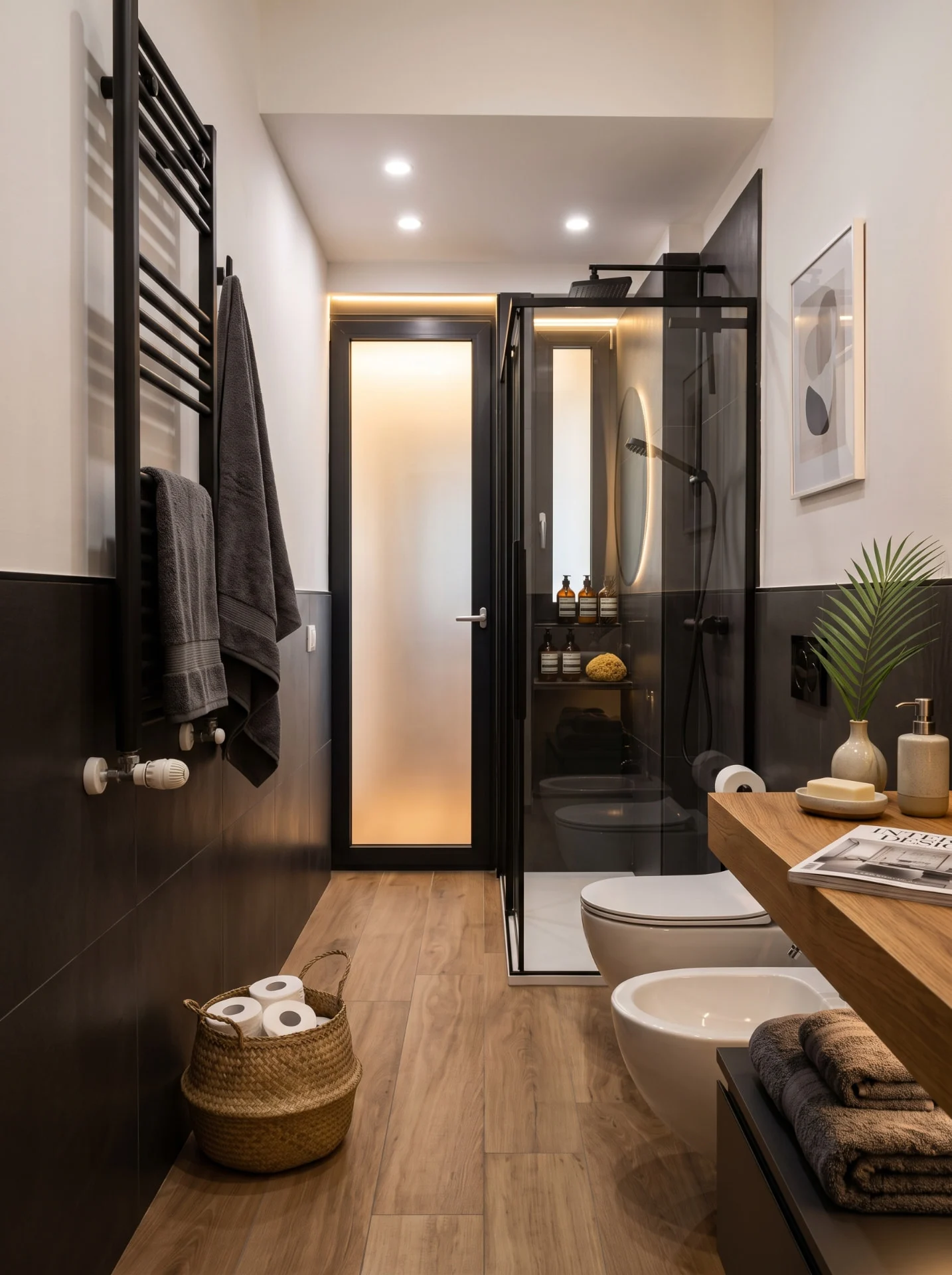 Residenza MF1, progetto del bagno