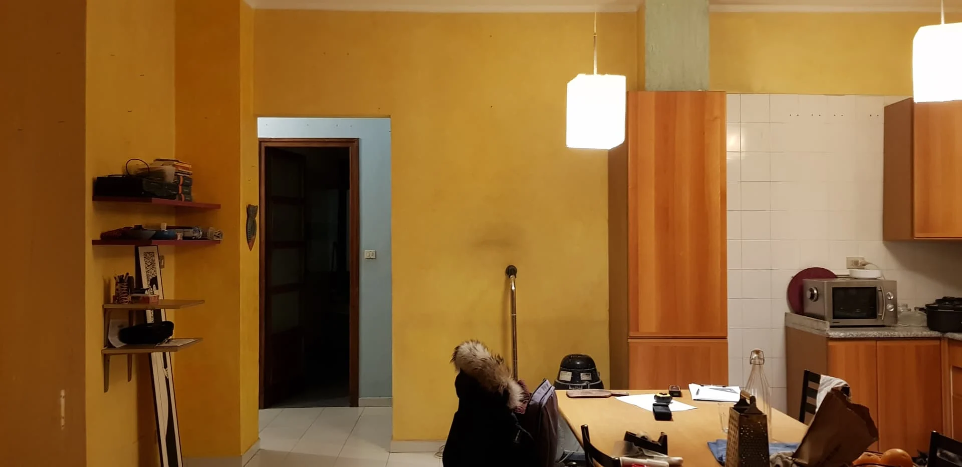 Residenza MF1, zona giorno prima dell'intervento